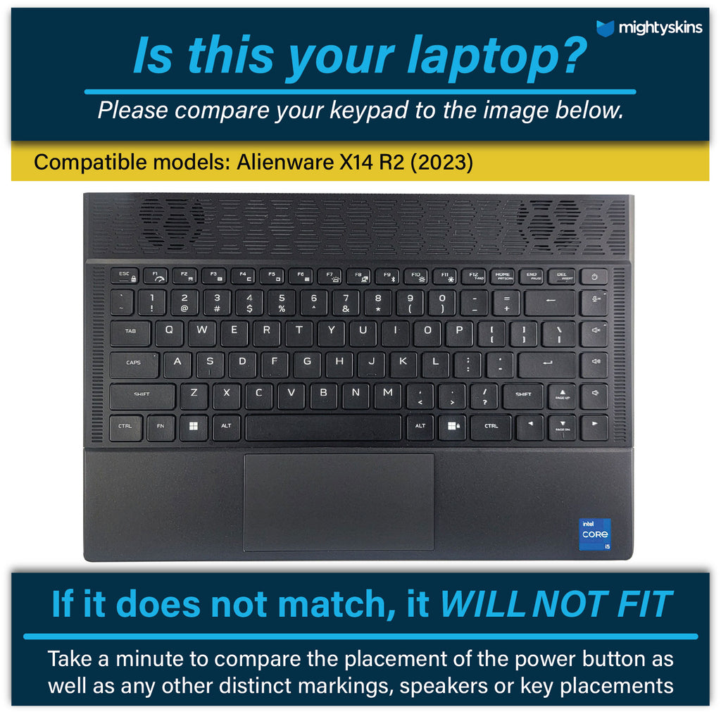 Alienware X14 R2 (2023) Custom Wraps & Skins — MightySkins