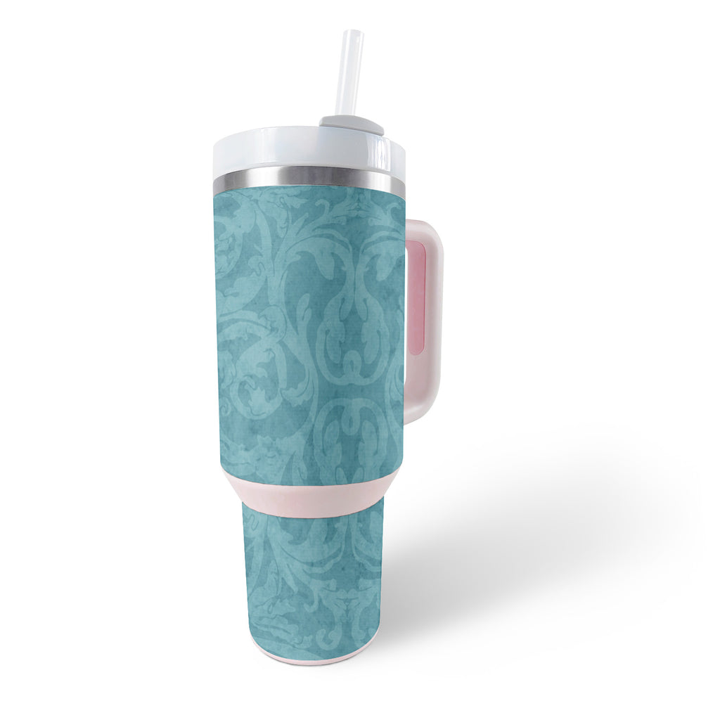 Baby Blue Jacquard Skin For Stanley The Quencher H2.0 FlowState 30 Oz  Tumbler — MightySkins