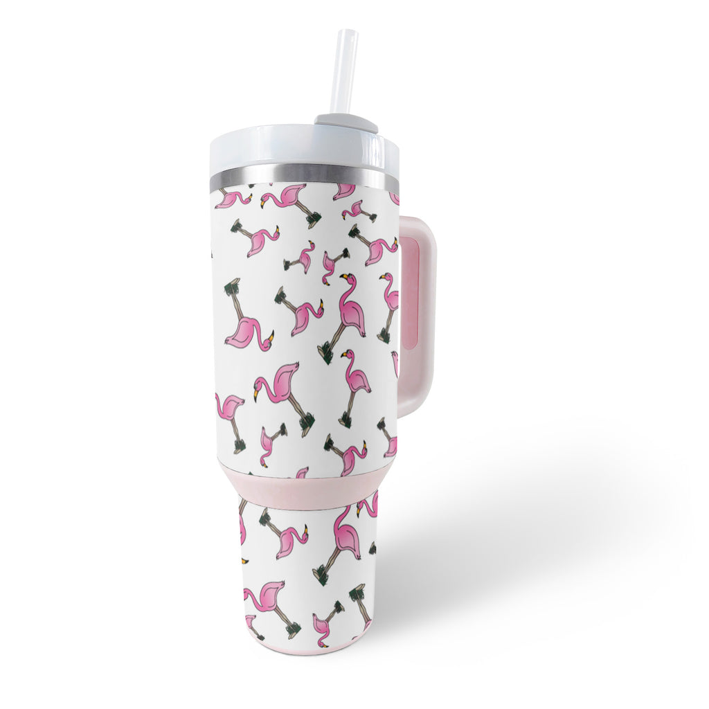 Stylish Stanley 40oz Quencher Tumbler in Pink
