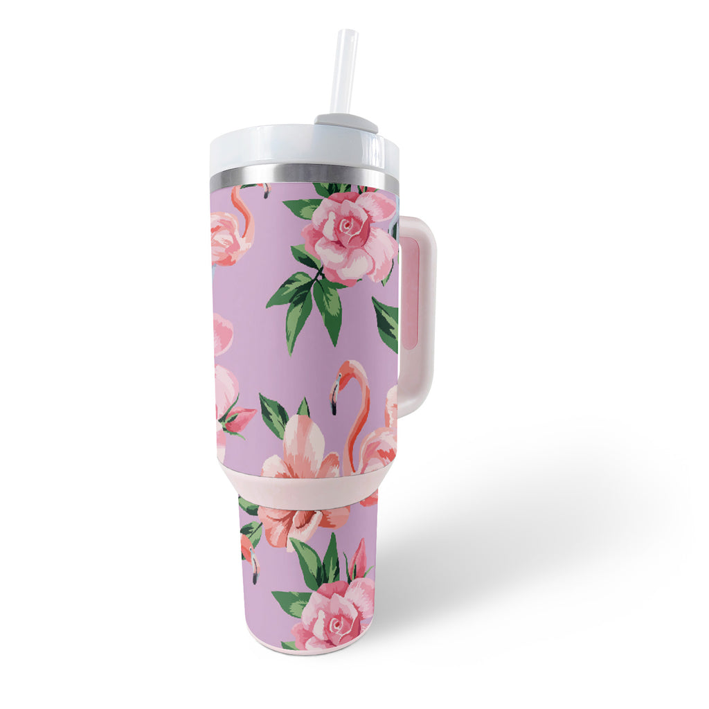 Flamingo Rose Skin For Stanley The Quencher H2.0 FlowState 40 Oz