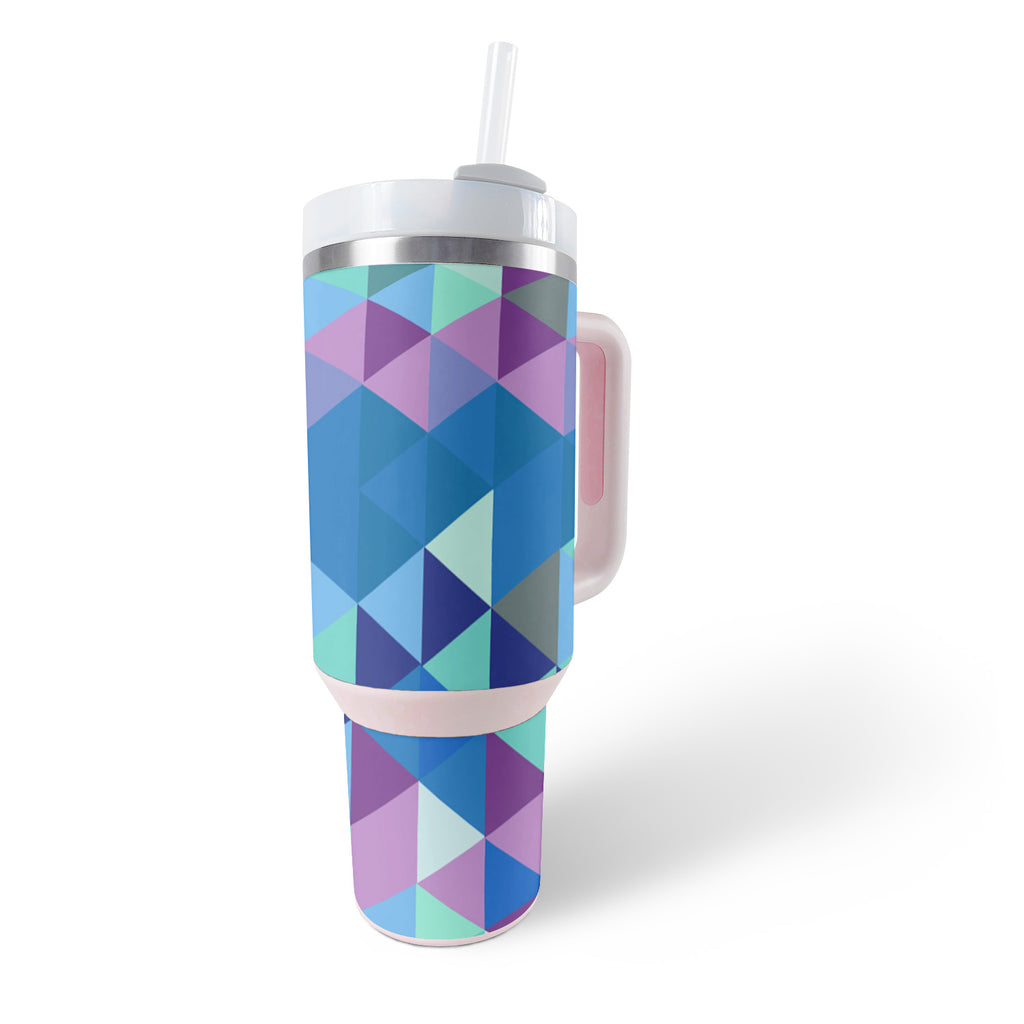 The Quencher H2.0 FlowState 30 oz Tumbler Skins | Purple Kaleidoscope Skin for Stanley The Quencher H2.0 FlowState 30 oz Tumbler | Carbon Fiber 
