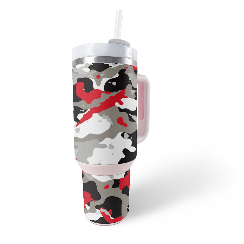 Red Camo Skin For Stanley The Quencher H2.0 FlowState 40 Oz Tumbler —  MightySkins
