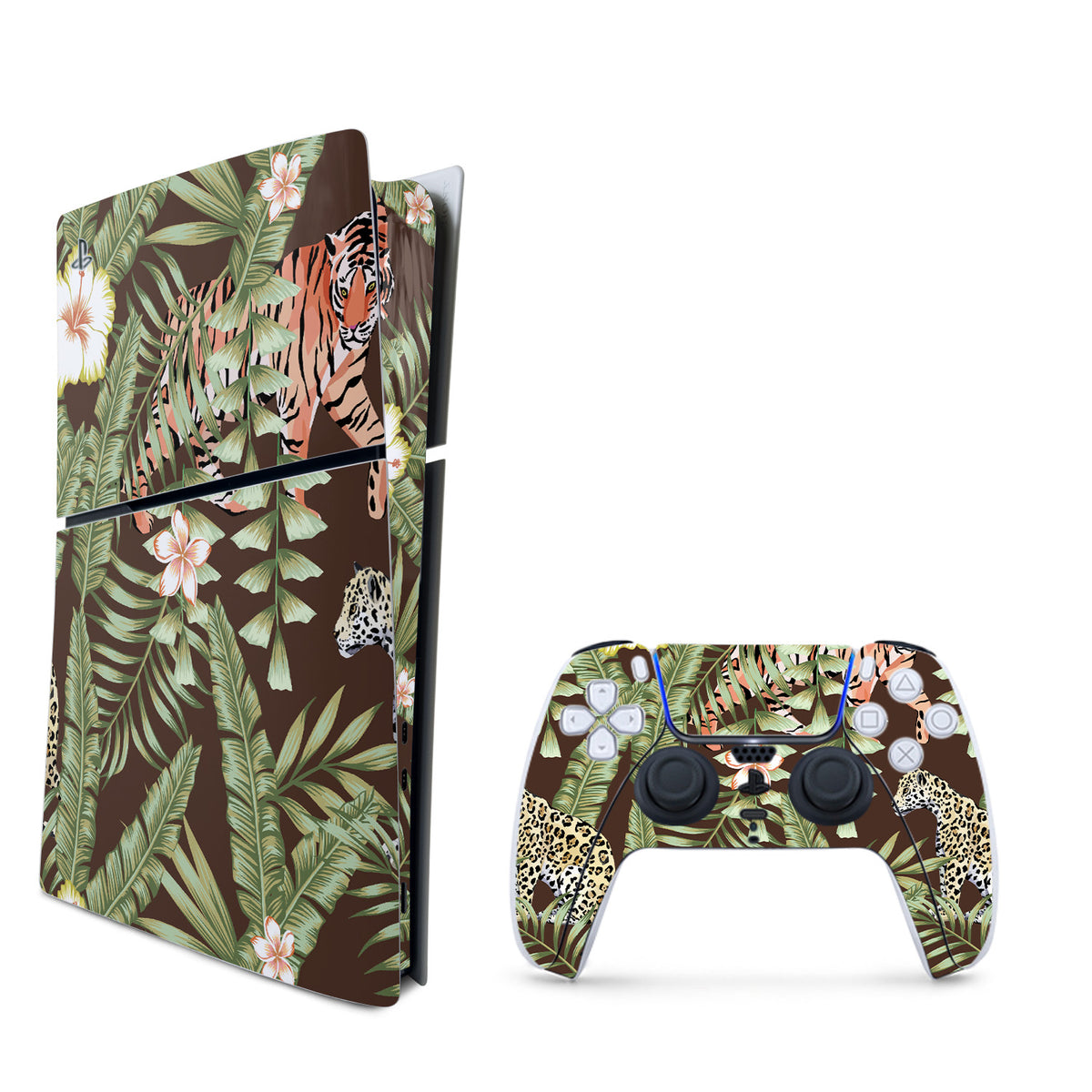 Tiger Jungle Skin For Sony Playstation 5 Slim — MightySkins