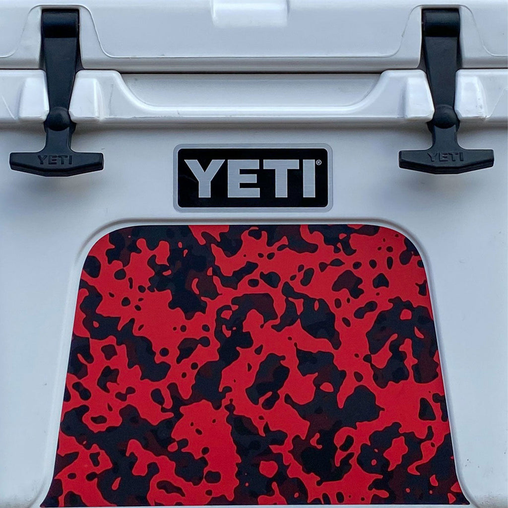Vinyl Cooler Wrap fits YETI GoBox 60, Decal Skin Sticker LID - Red Line  Flag