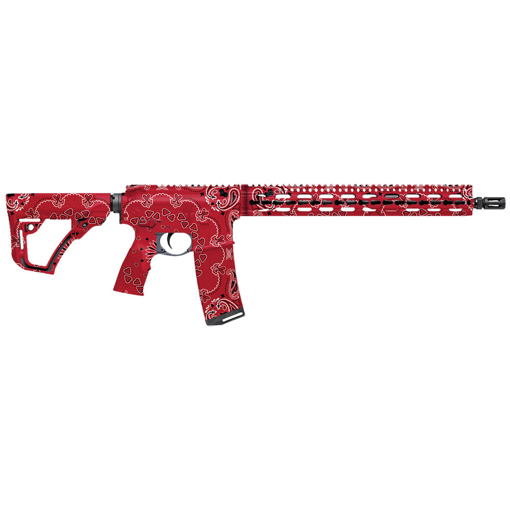 Paint Splatter Red Gun Skin Vinyl Wrap for AR 15