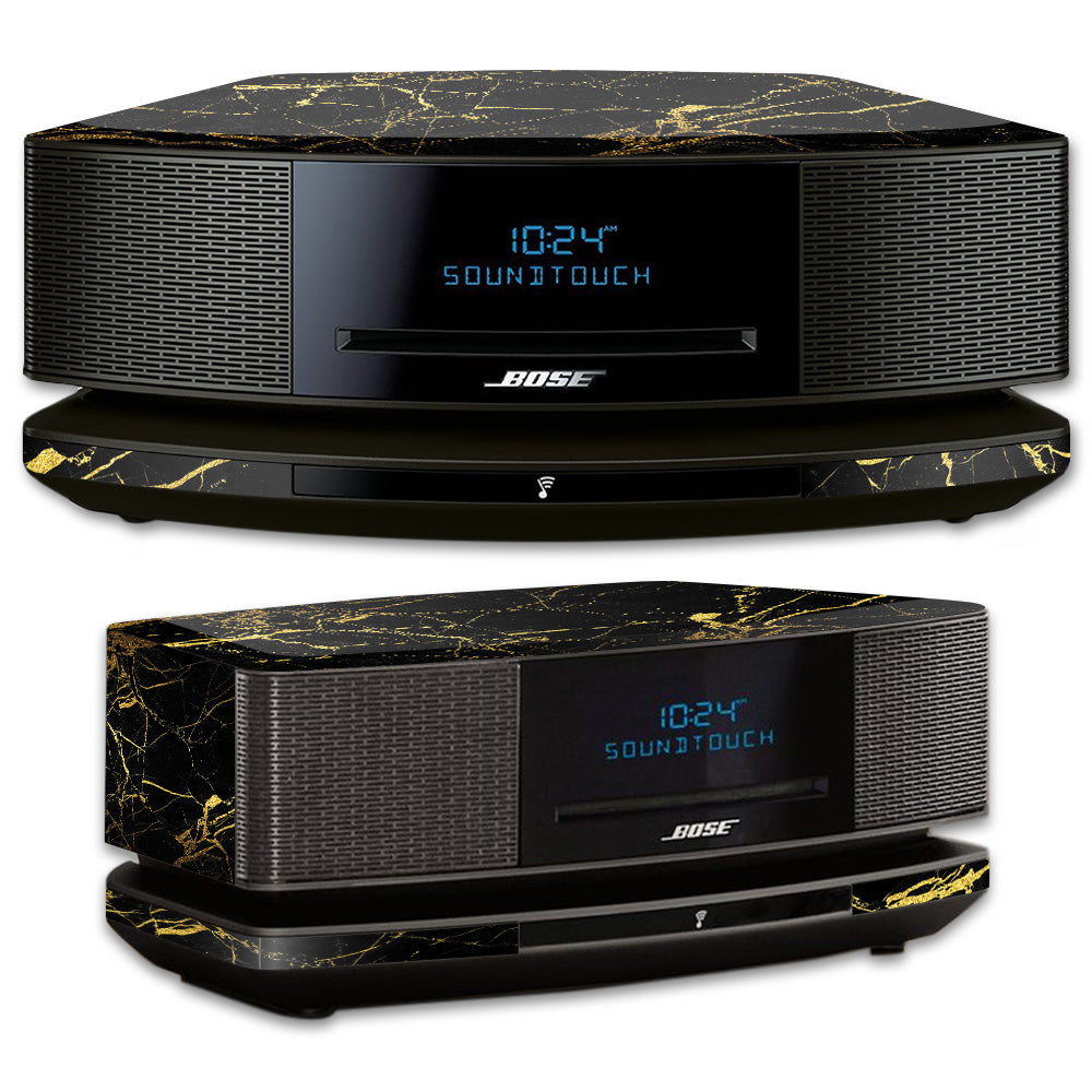 Black Gold Marble Skin For Bose Wave SoundTouch Music System IV —  MightySkins