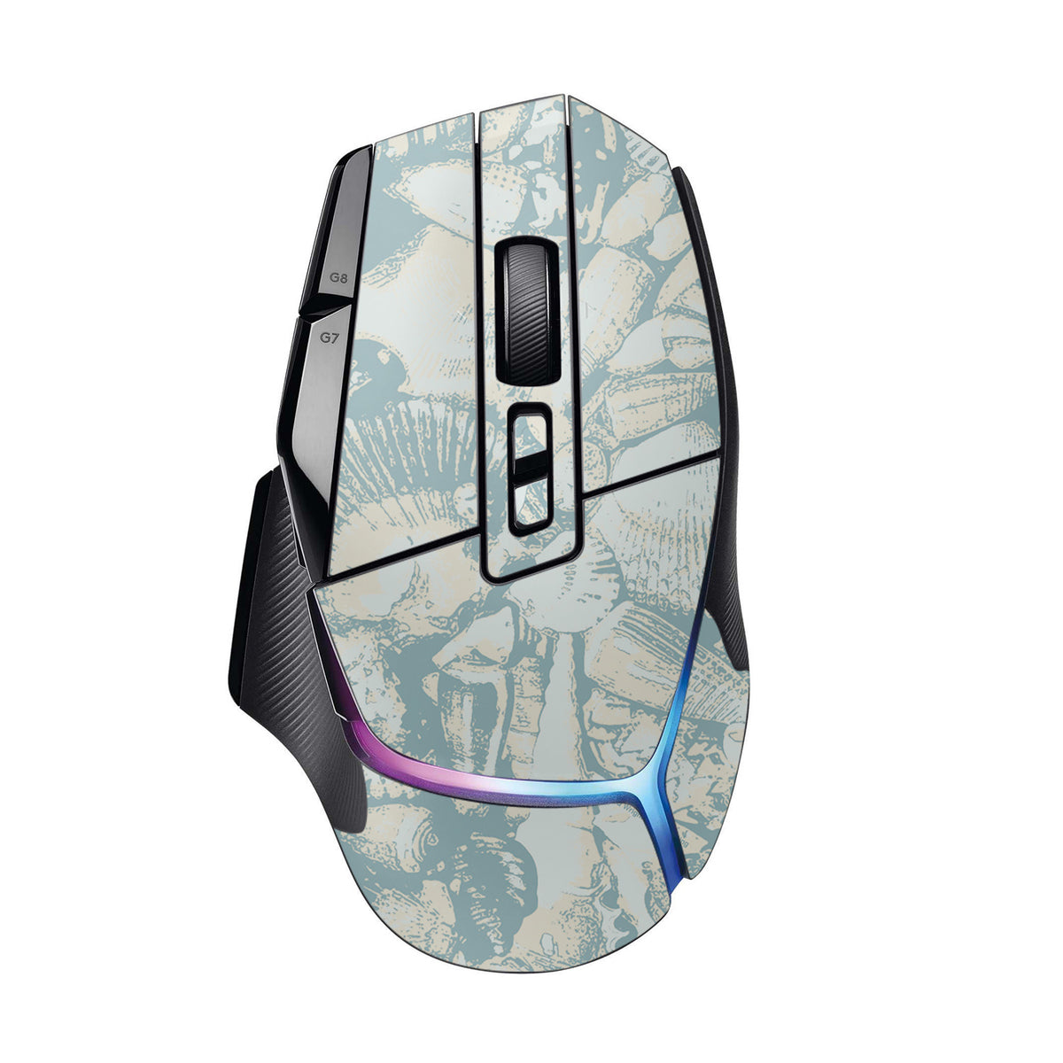Blue Seashells Skin For Logitech G502 X Plus — MightySkins