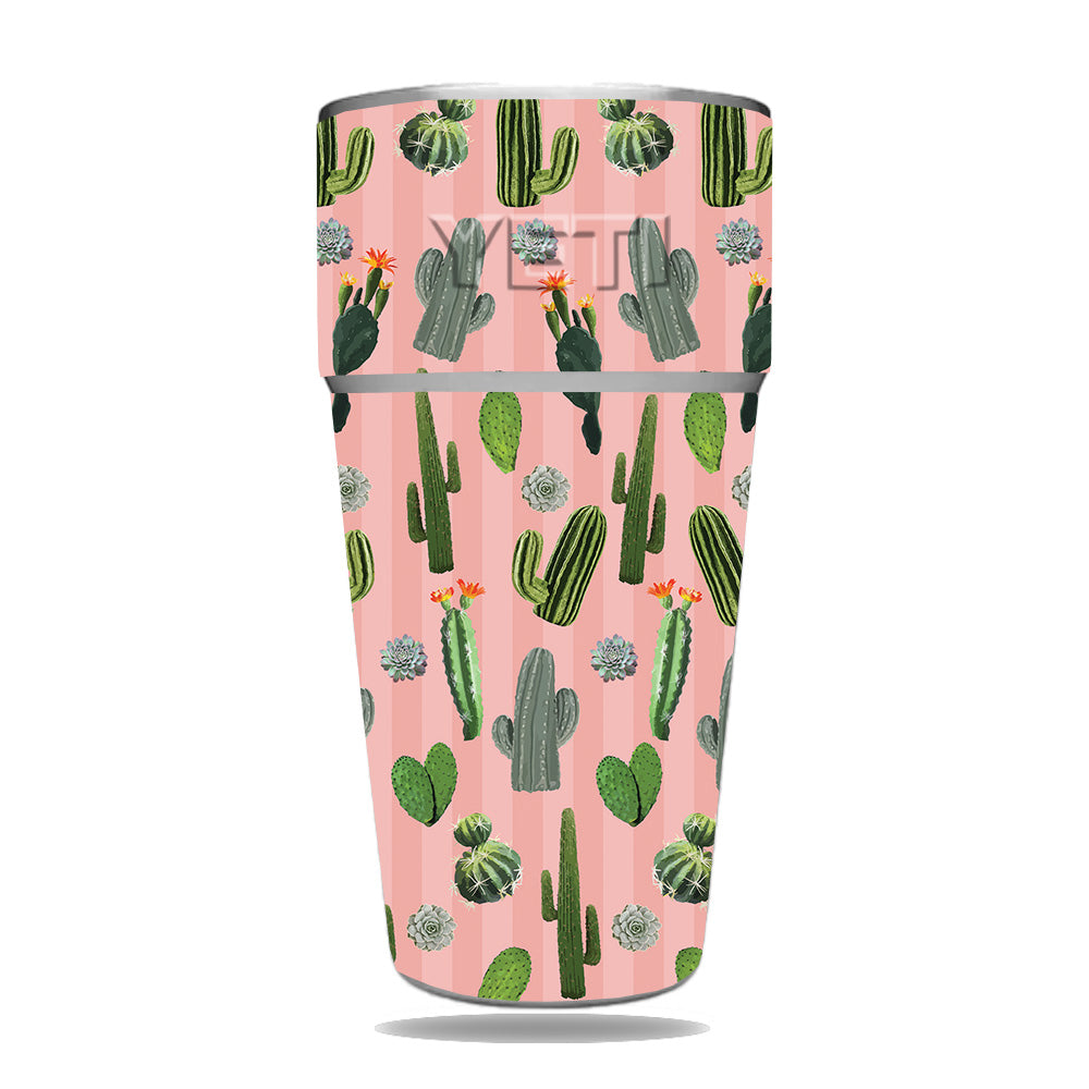 Cactus Garden Skin For Yeti Rambler 26 OZ Stackable Cup — MightySkins