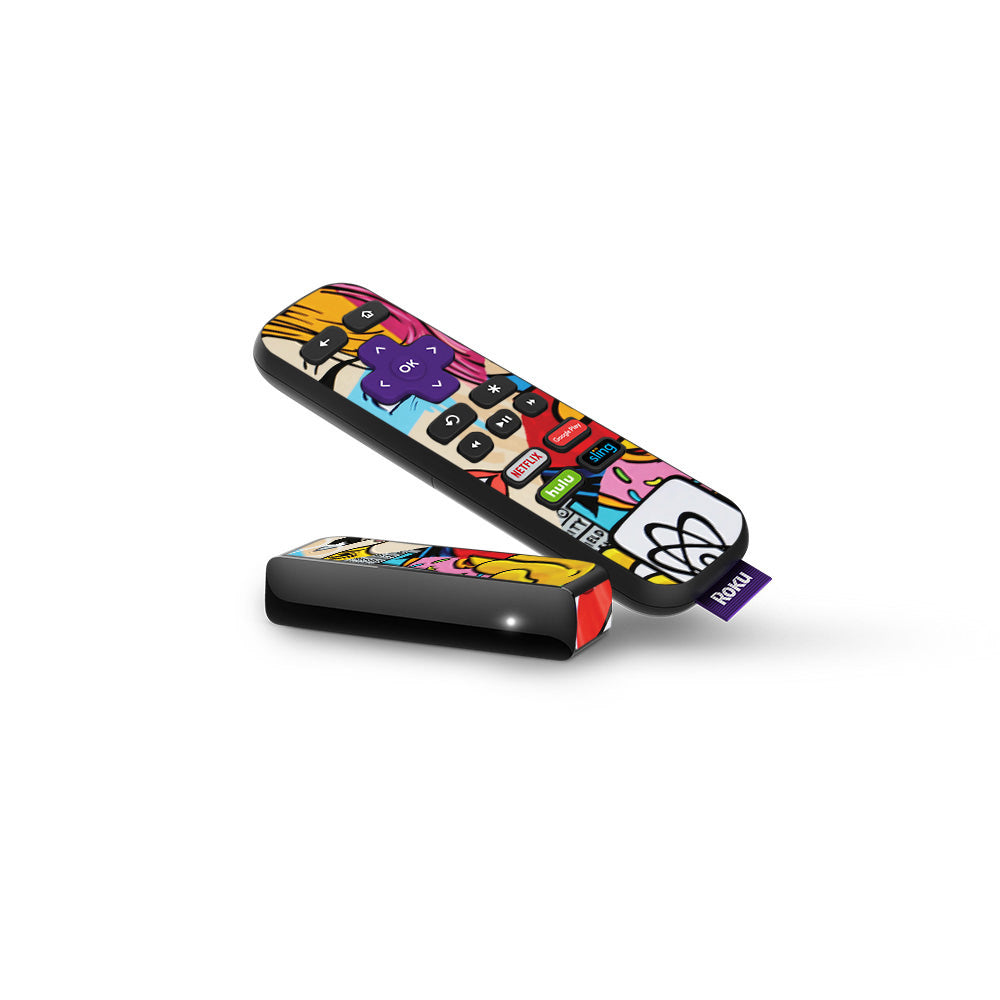Cartoon Mania Skin For Roku Express Remote — MightySkins
