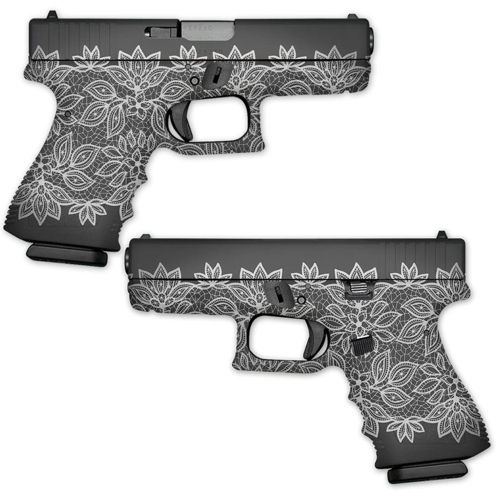 Floral Lace Skin For Gun Wraps Pistol — MightySkins