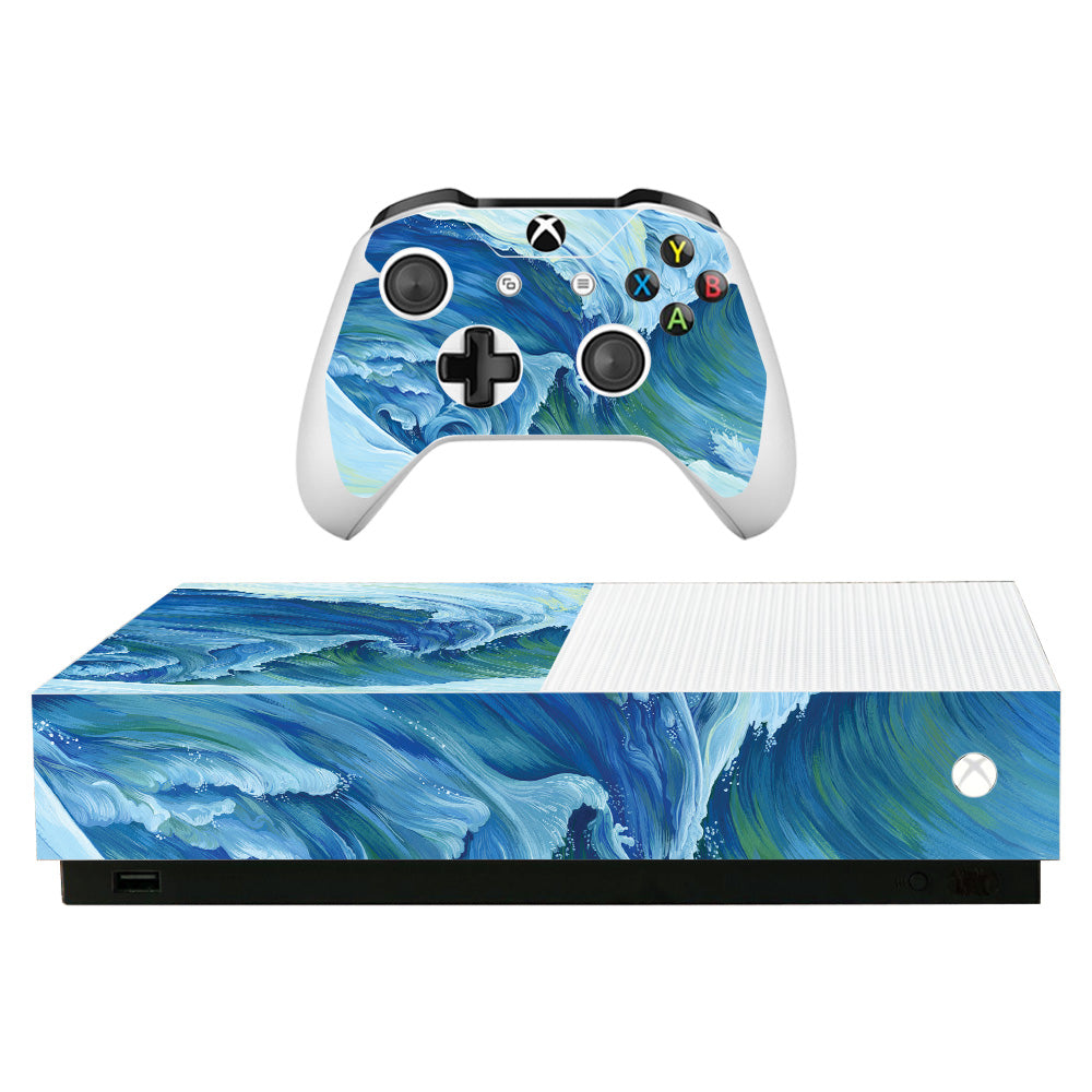 Perfect Wave Skin For Microsoft Xbox One S All-Digital Edition ...