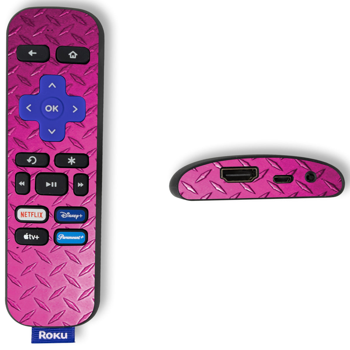 Pink Diamond Plate Skin For Roku Express Model 3960 (2022) — MightySkins