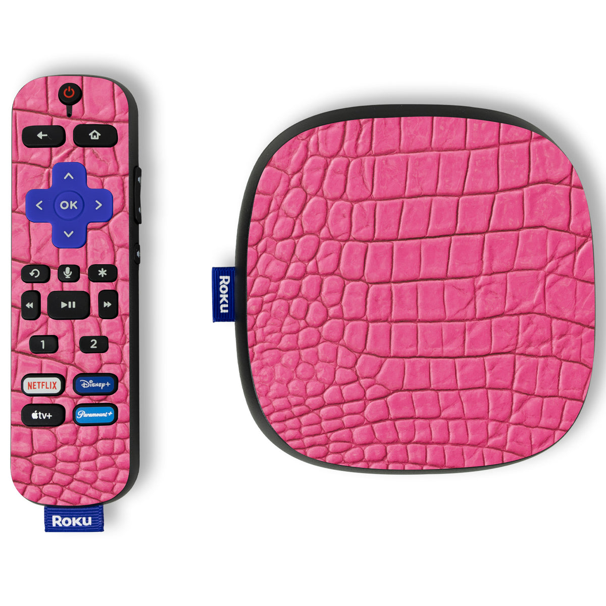 Pink Gator Skin Skin For Roku Ultra Model 4802 (2022) — MightySkins
