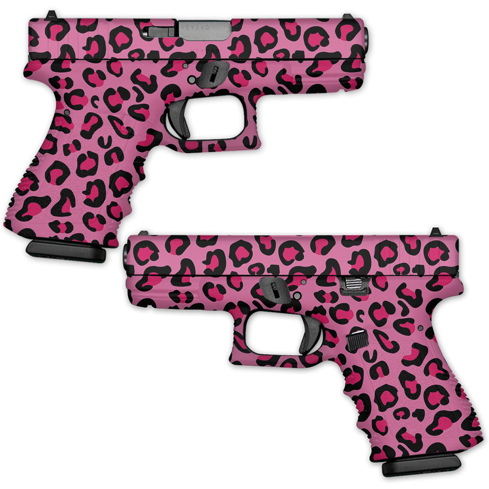 Pink Leopard Skin For Gun Wraps Pistol — MightySkins