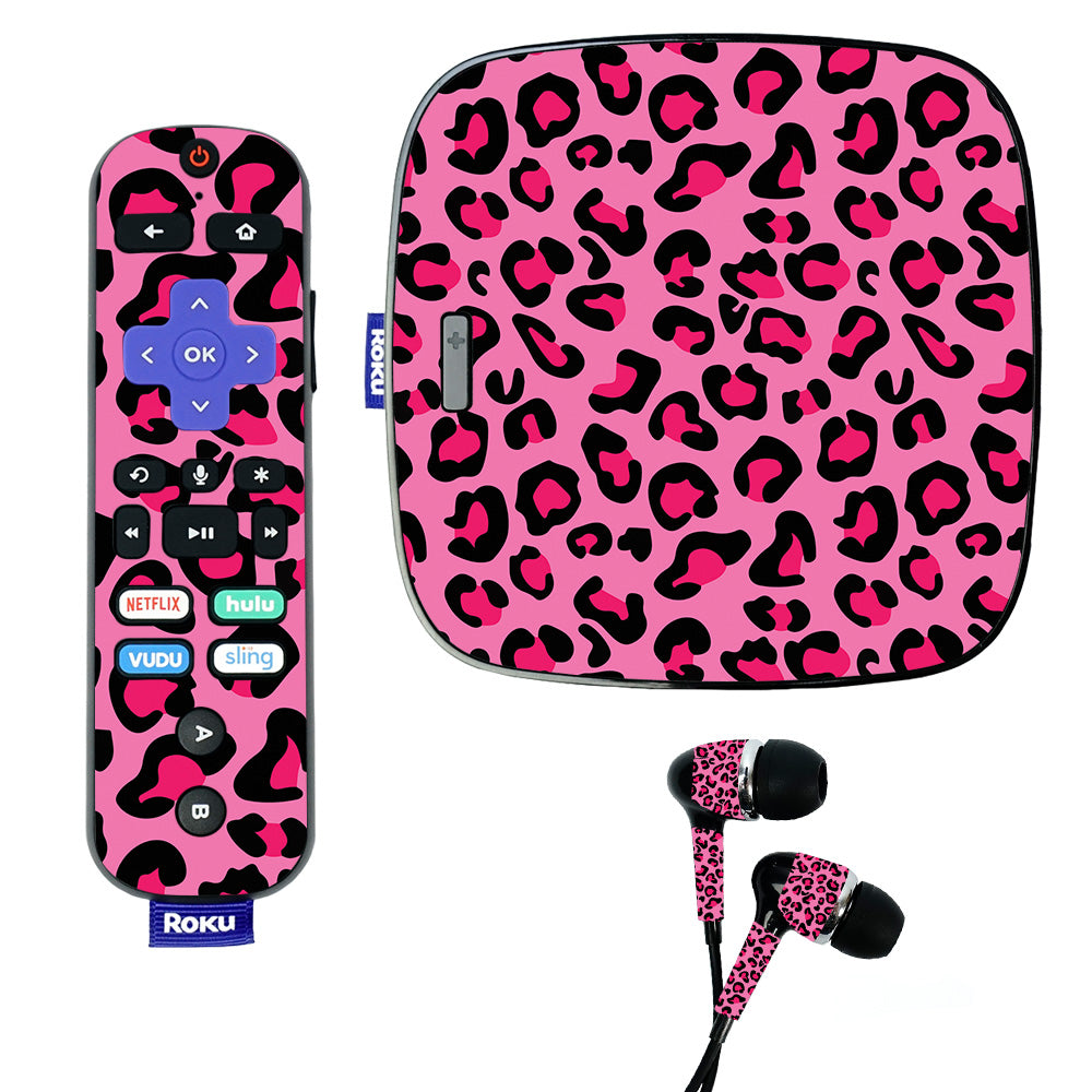 Pink Leopard Skin For Roku Ultra — MightySkins