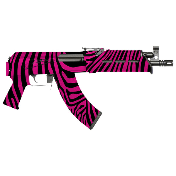Pink Zebra Skin For GunWraps AK-47 Rifle — MightySkins