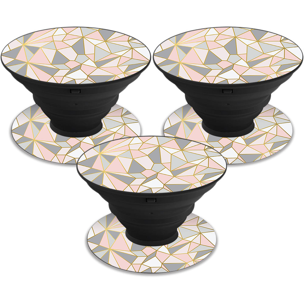 Rose Gold Polygon Skin For PopSocket PopSocket — MightySkins