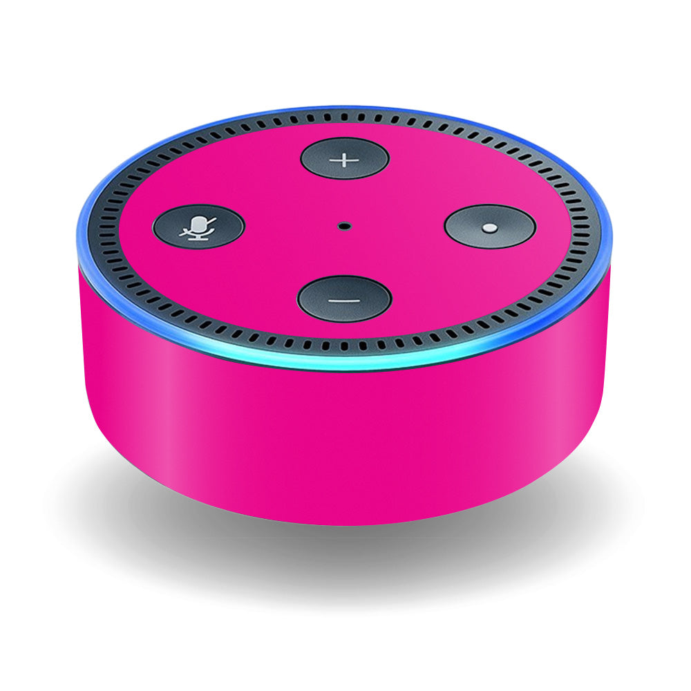 Pink Alexa Echo Rosa Solid Hot Pink Skin For Amazon Echo Dot (2nd