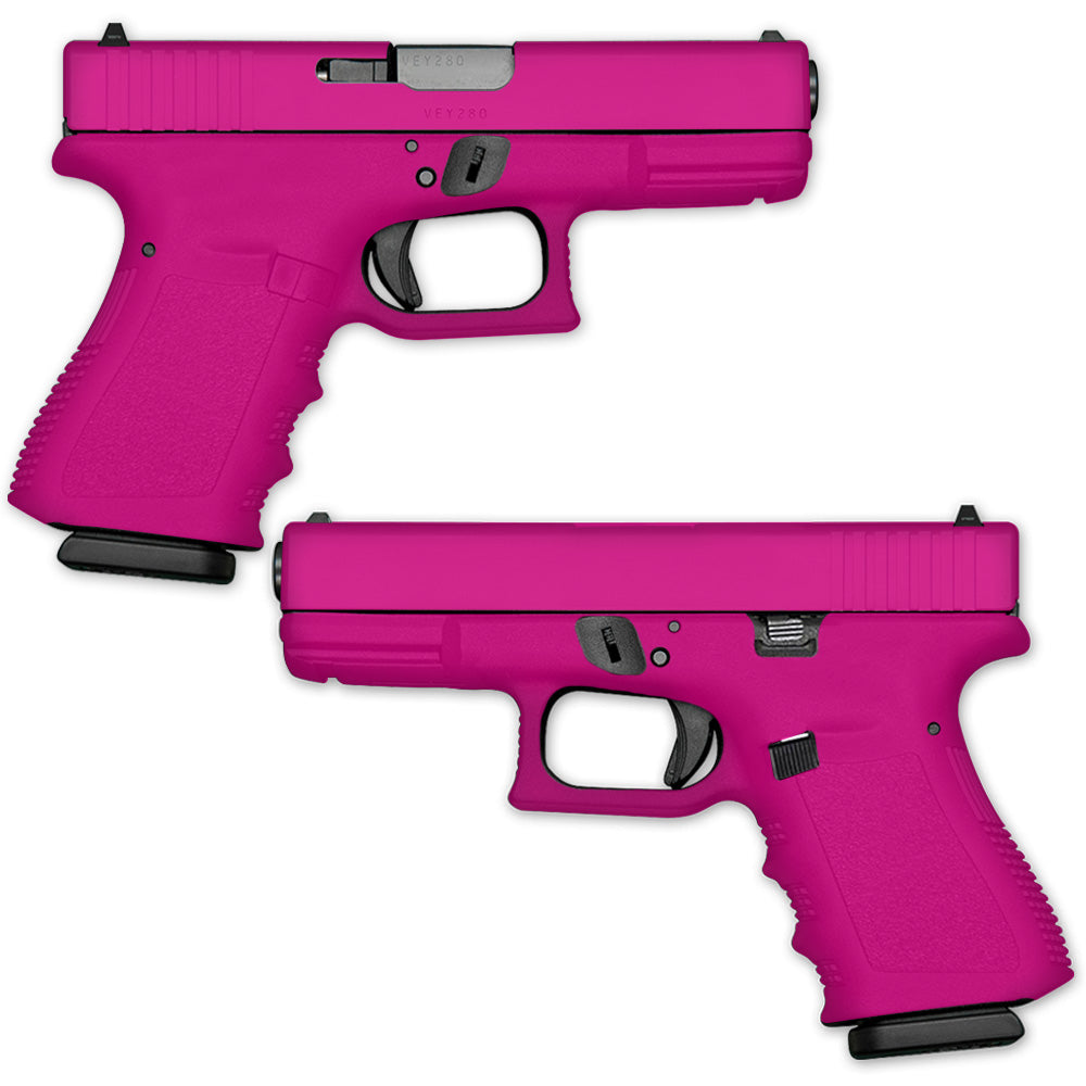 Solid Hot Pink Skin For Gun Wraps Pistol — MightySkins