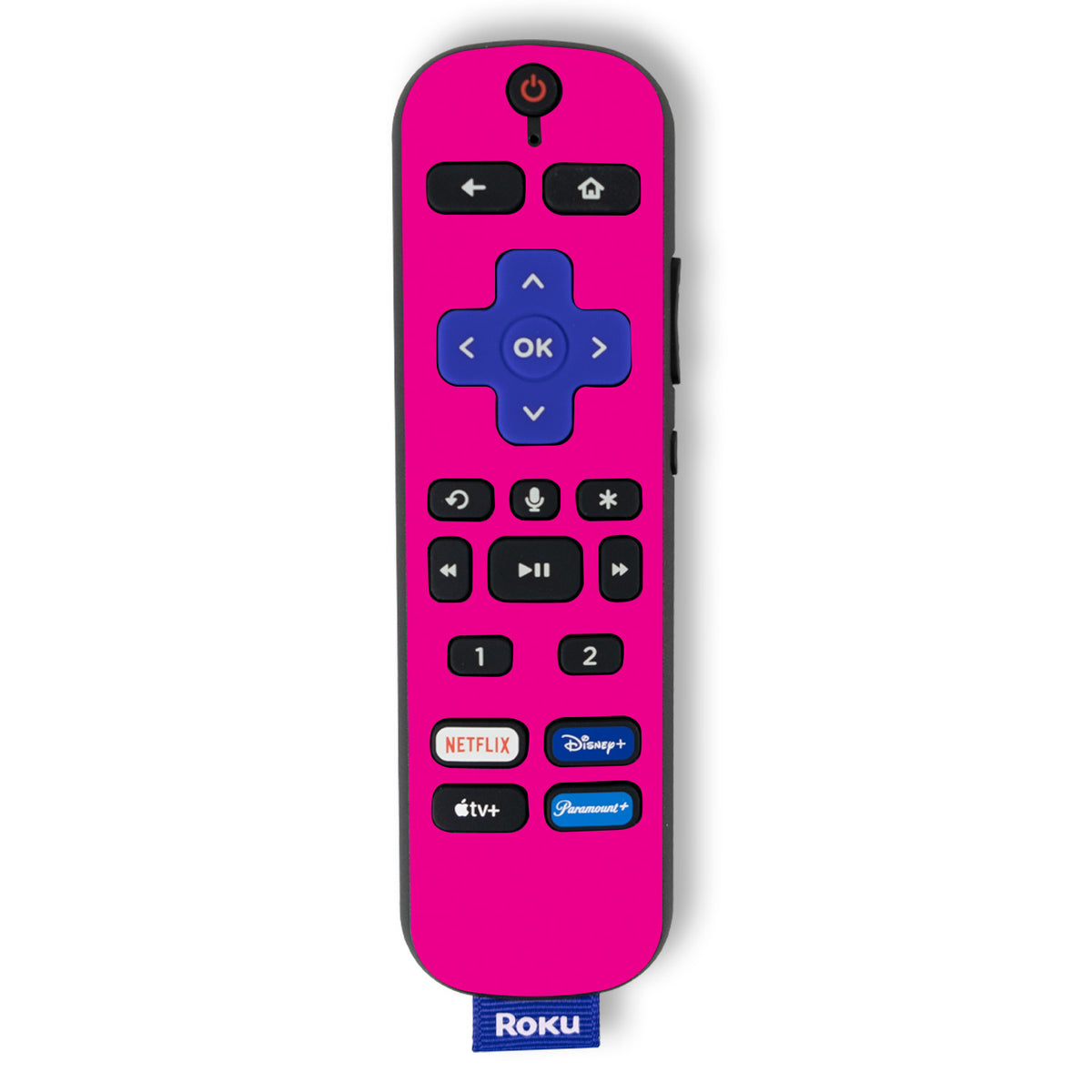 Solid Hot Pink Skin For Roku Voice Remote Pro — MightySkins