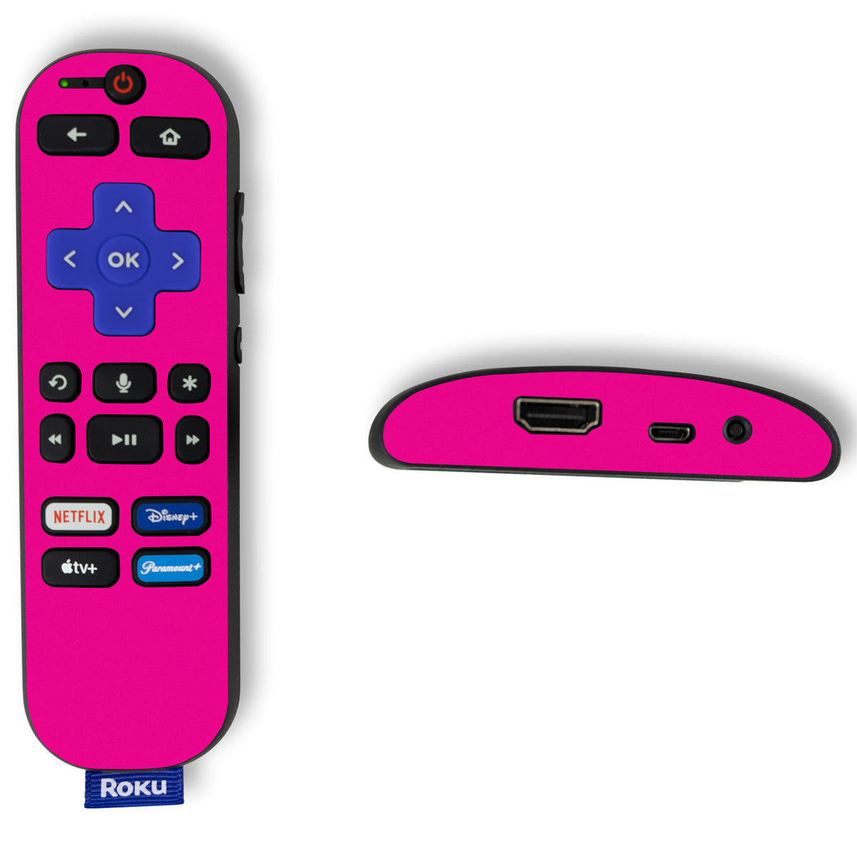 Solid Hot Pink Skin For Roku Express 4K+ Model 3941 (2022) — MightySkins