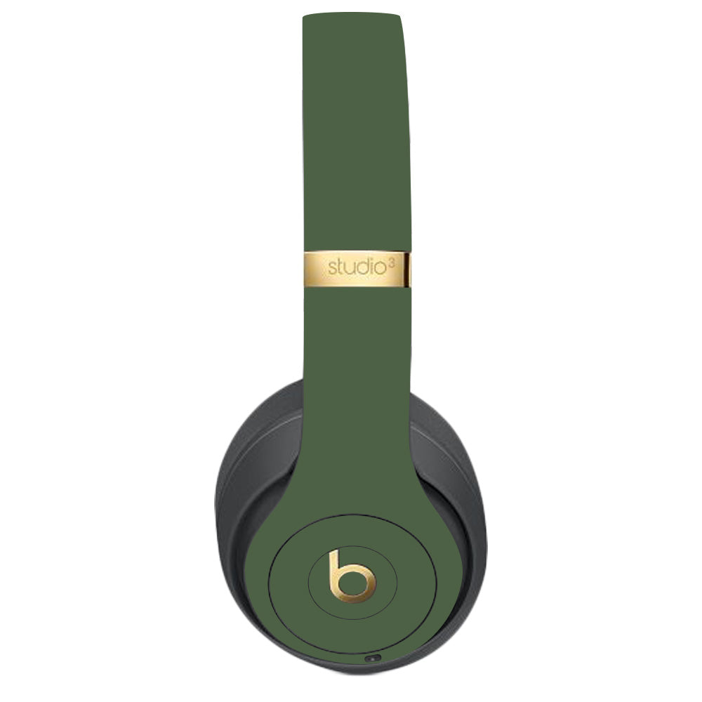Solid Olive Skin For Beats Studio 3 Wireless — MightySkins