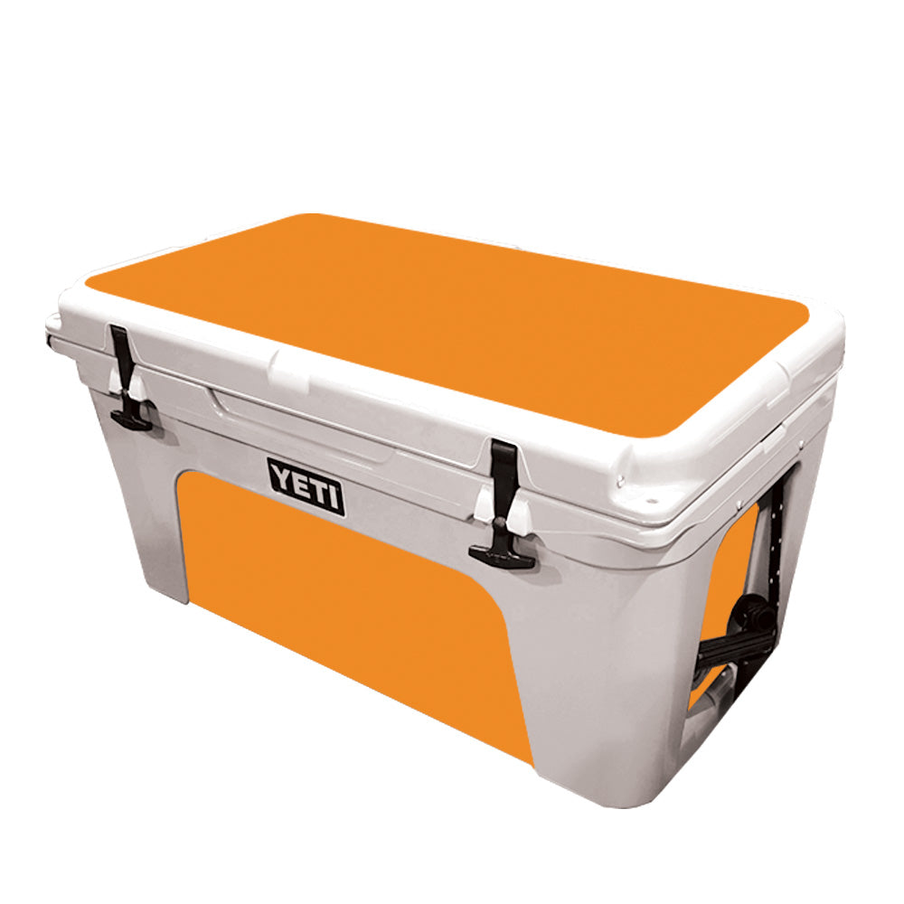 Solid Orange Skin For Yeti 65 qt Cooler — MightySkins