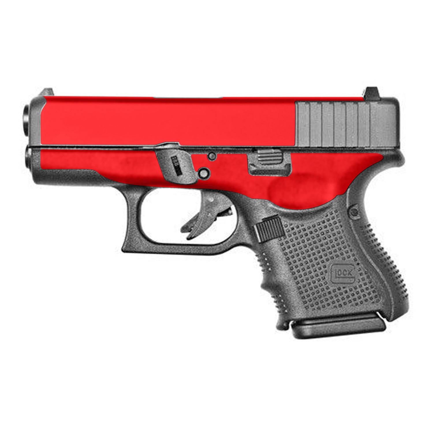 Solid Red Skin For Glock 26 Gen 4 — MightySkins