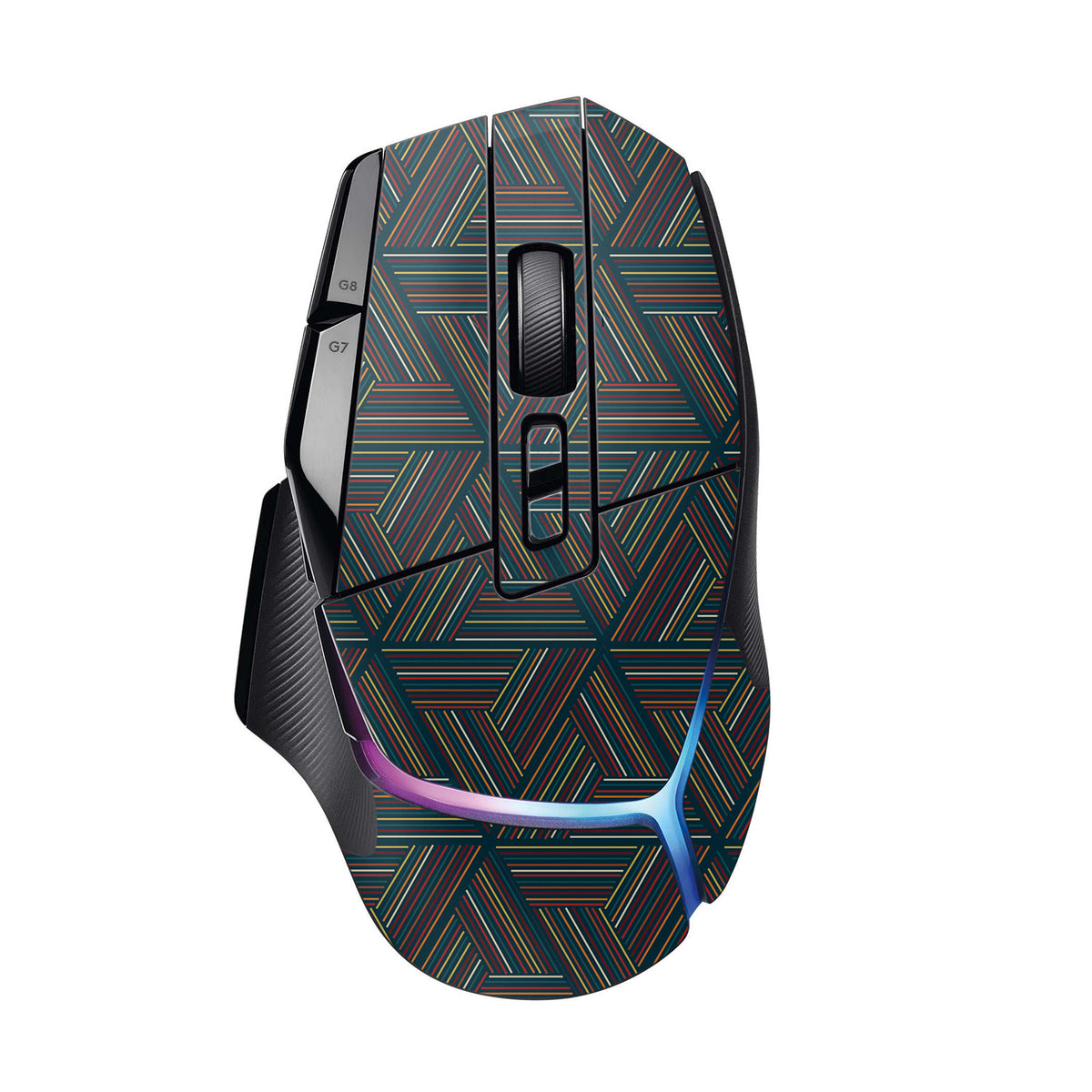 Triangle Stripes Skin For Logitech G502 X Plus — MightySkins