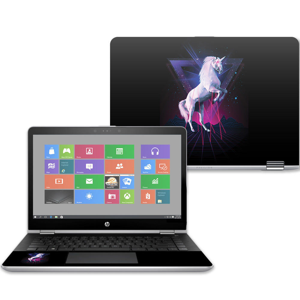 Unicorn Rave Skin For HP Pavilion x360 14